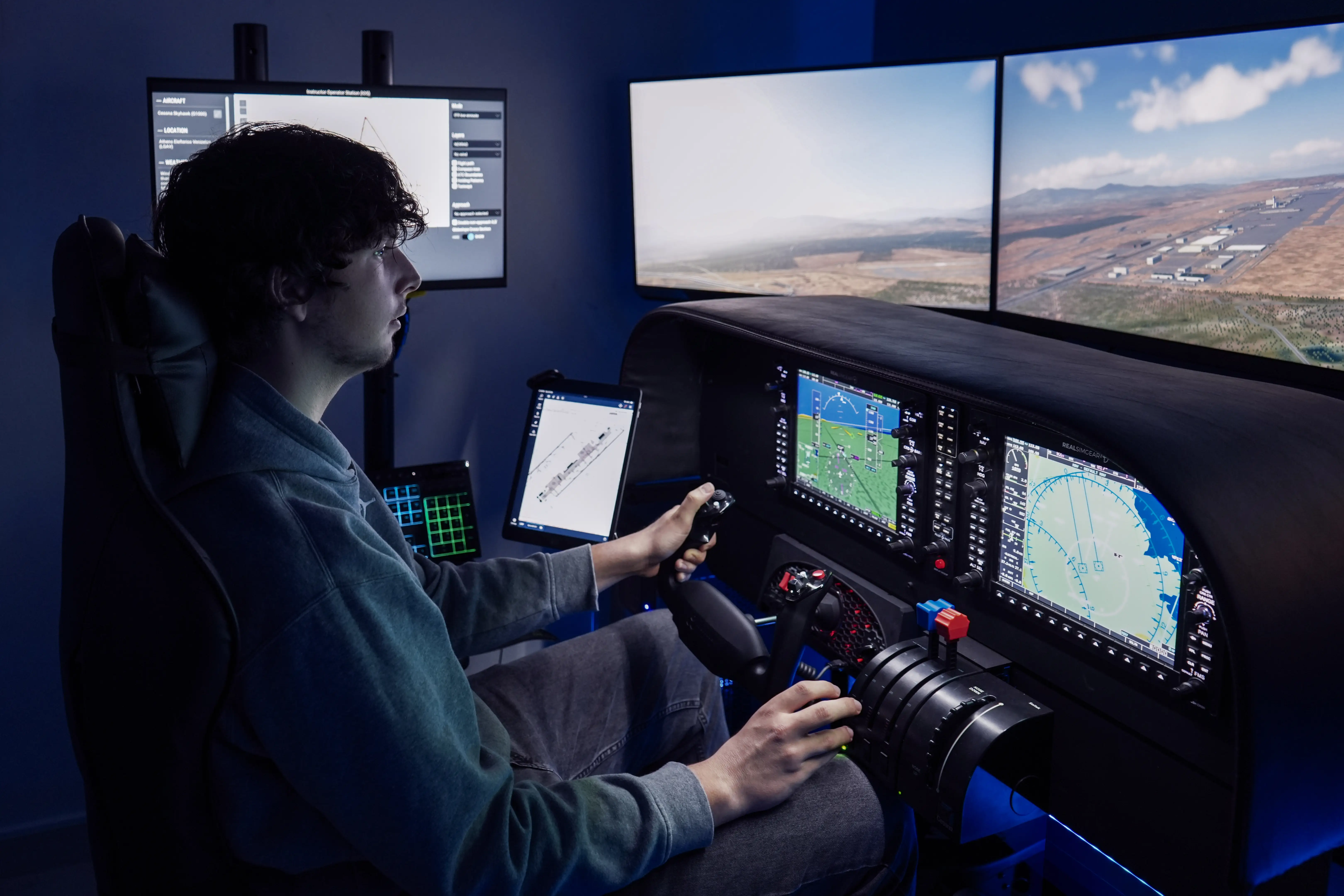Student Pilot G1000 Simulator Training Session (IR & General Flying)
