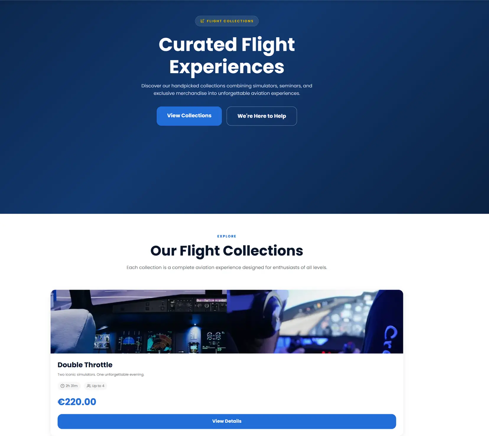 Introducing Curated Flight Experiences